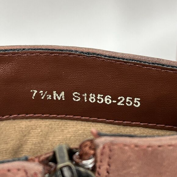 Softwalk Booties Womens 7.5 Brown Side Zip Block Heel - Picture 6 of 8